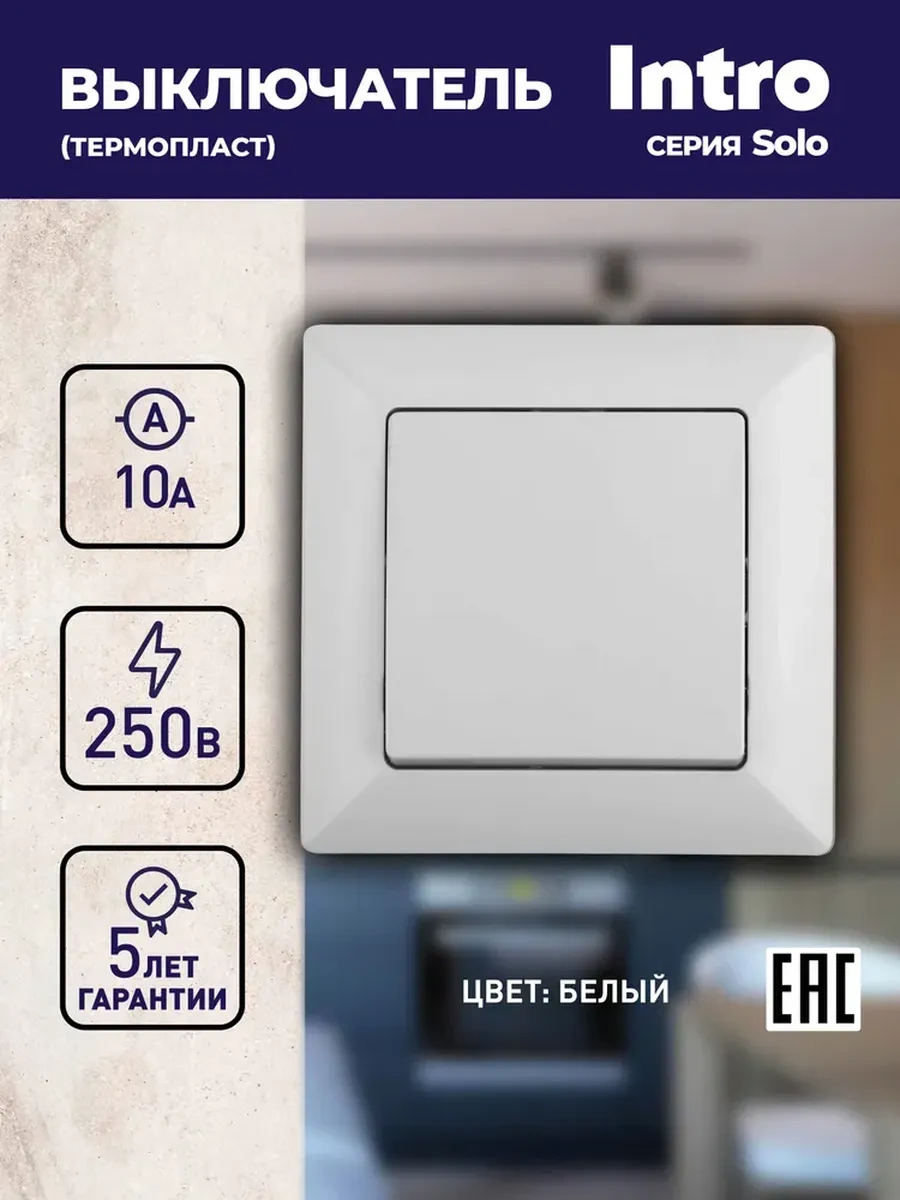 Intro Tek Tuşlu Solo Anahtar 10a-250v 123734328