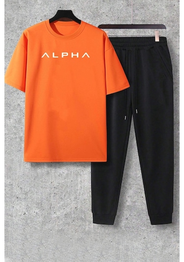 Alpha Eşofman Takımı Turuncu Siyah