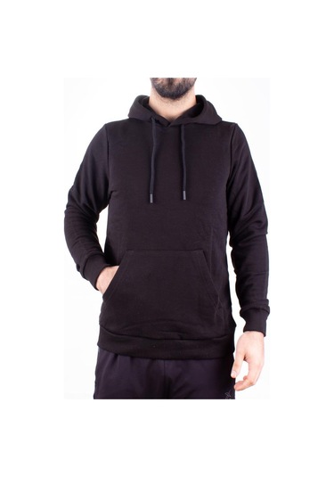 Twister 2732 Siyah Kapüşonlu Erkek Sweatshirt Siyah
