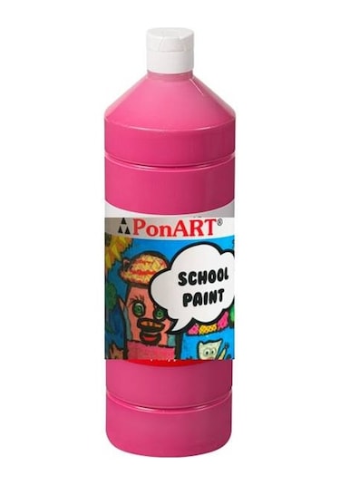 Ponart School Paint Tempera Boya 1000 Ml. Psp-2238 Sıklamen Siklamen