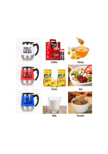 400ml Kendiliğinden Karıştıran Kapaklı Mug Otomatik Karıştırma Kahve Kupası Elektrikli Paslanmaz Çelik Kendiliğinden Karıştıran Kahve Kupası Kahve Süt Kakao Sıcak Çikolata Çay İçin Yeşil