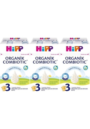 Hipp 3 Organik Combiotic Devam Sütü 600 G 3 Adet