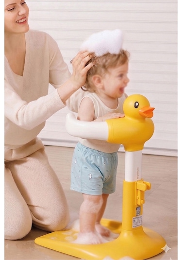 Wellgro Holdme Bebek Banyo Duş Standı Sarı