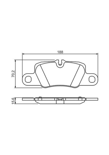 Porsche Panamera 3.0 Dizel 2011-2016 Bosch Arka Balata