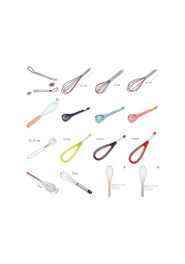 Yasammerkezi Açık Sarı Stil Mutfak Silikon Çırpma Kaymaz Kolay Temizlenebilir Yumurta Çırpıcı Süt Köpür Ahşap