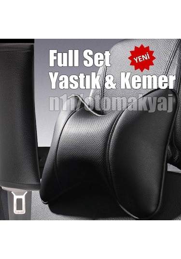 Mitsubishi Pajero Koltuk Başlığı Emniyet Kemer Kılıfı Siyah (420155221)