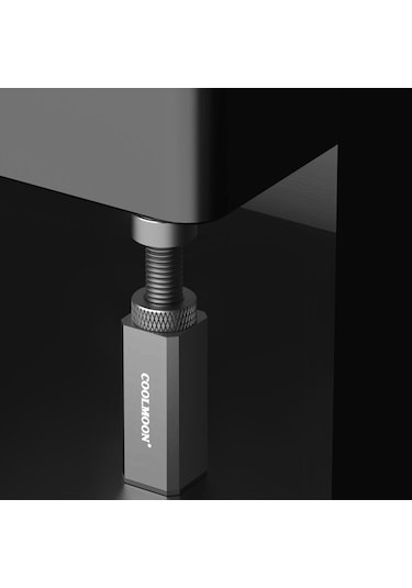 Sones Coolmoon Grafik Kartı Standı Masaüstü Bilgisayar Grafik Kartı Dikey Üst Destek Braketi Vida Teleskopik Destek Çubukları, Ayarlanabilir Yükseklik: 5-8 Cm Siyah