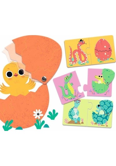 Djeco Ikili Puzzle / Funny Eggs