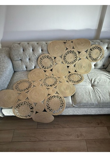 Jüt Kilim, Paspas, Mutfak Halısı, Banyo Paspası, Kilim, Halı, Oturma Odası Halısı, El Dikim Özel Kil Ella