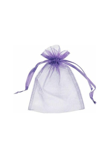 Homyl 100x Bahçe İpli Ağ Örgü Çantalar Meyve 13cmx18cm-mor