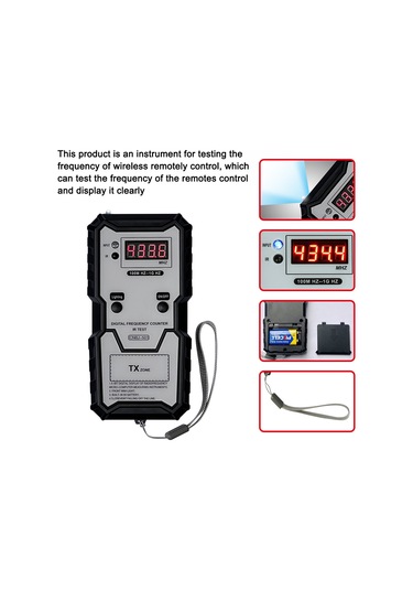 Kangvka Kablosuz Kumanda Frekans Test Cihazı - Led Aydınlatmalı Bj-501 Modeli 112 Karakter