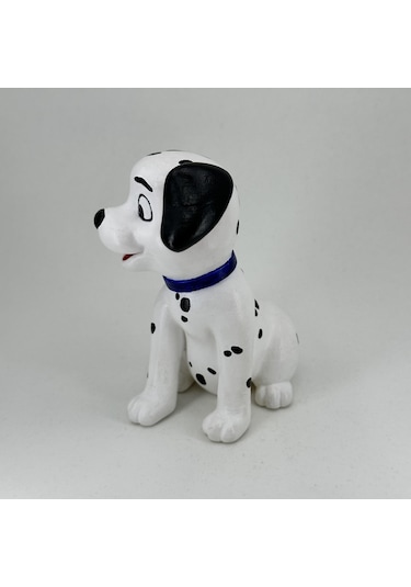 Dalmatian Kendi Biblonu Kendin Boya Seti - 3 Boyutlu Sevimli Biblolar + 5 Akrilik Boya + Fırça