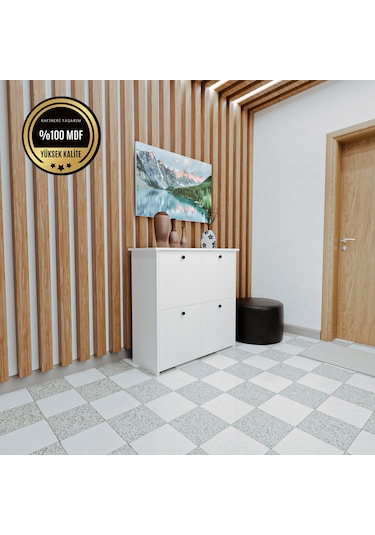 DF08103B MDF Antre Hol Ayakkabılık Ayakkabı Dolabı