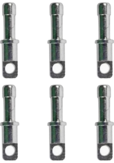 Homyl 8,5mm/0.33 Inç Çadır Kutupları Için Yedek 6'lı-paket Gümüş