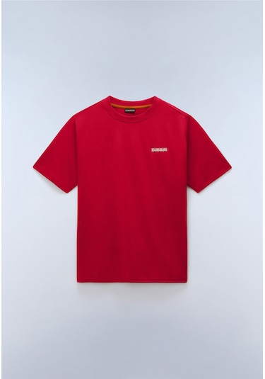 Napapijri S-small Box Ss Erkek T-shirt-31965 Kırmızı