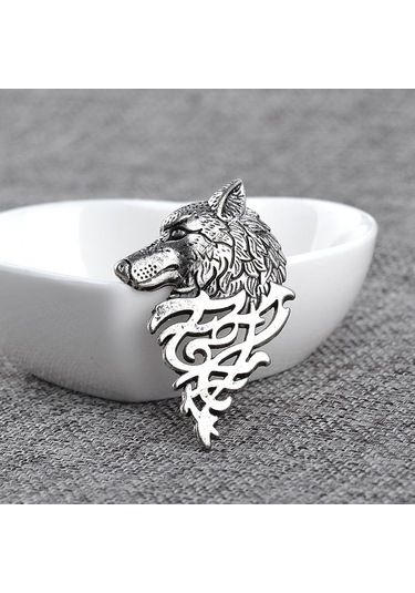 Homyl Retro Erkek Kadın Yaka Sopa Pin Broş Rozeti Kravat Gümüş