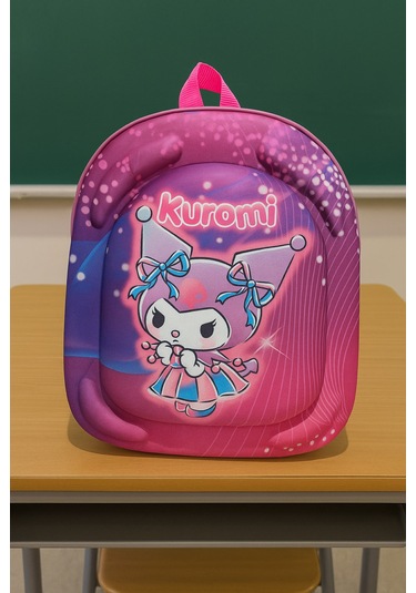 Newfull Kuromi Kız Anaokul Sırt Çantası Pembe Mor