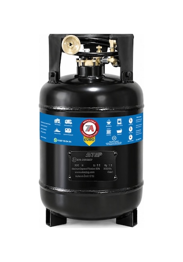 22 Litre Euro Karavan Lpg Tankı Siyah