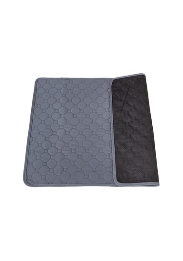 Gri Köpek Çiş Pedi Battaniye Yeniden Kullanılabilir Emici Bebek Bezi Yıkanabilir Köpek Eğitim Pedi Pet Yatak İdrar Mat Pet İçin 60 45cm