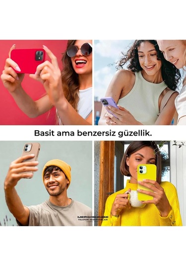 İphone 13/14 Uyumlu Lansman Kılıf Leke Kir Su Tutmayan Yüzey İçi Kadife Mükemmel Hissiyat Kirmizi