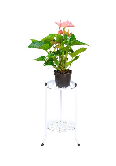 Springsun İki Katlı Demir Bitki Sistemi - Balkon, Bahçe, İç Mekan İçin Dayanıklı Çiçeklik Tutucu - Boşluk Tasarrufu Sağlar