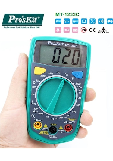 Proskit MT - 1233C Dijital Multimetre Ölçü Aleti