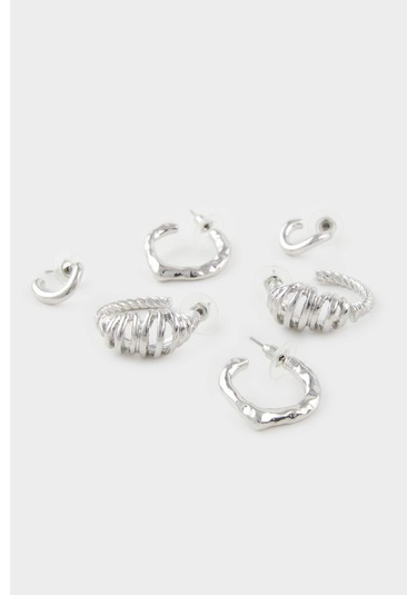 DeFacto Kadın 3'lü Silver Küpe E9062AXNSSR4