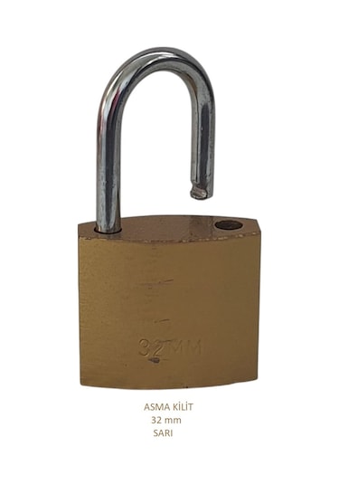 Adilon Asma Kilit, 32 Mm Sarı
