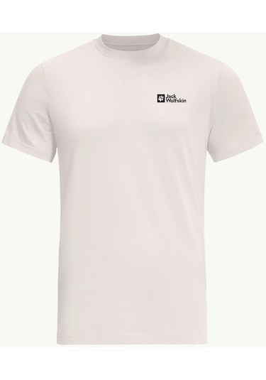 Jack Wolfskin Essential T M Erkek T-shirt-28378-krem Krem