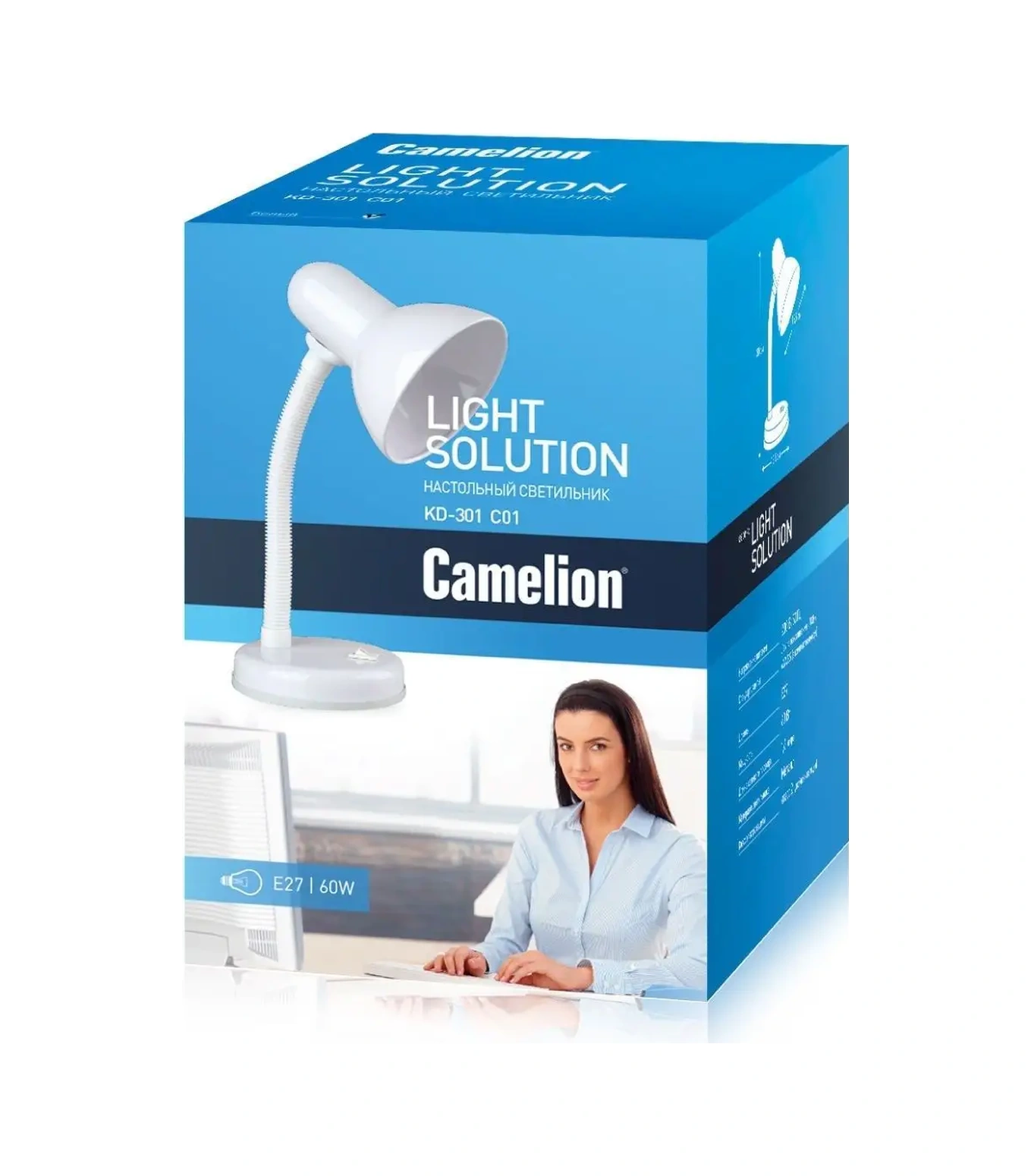 Camelion Manikür Masüstü Lamba, Öğrenci Aydınlatma Lambası 8173758 Beyaz