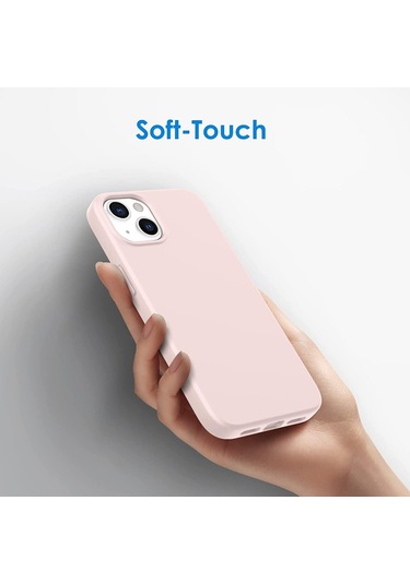 Üç Parçalı Silikon İphone 16 Telefon Kılıfı Seti Mavi, Pembe, Beyaz Diğer