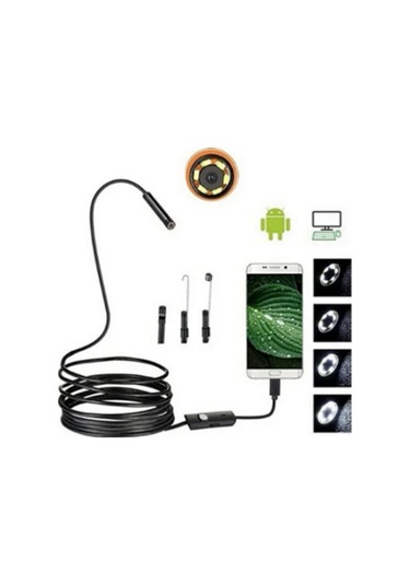 Endoskop 3 İn 1 Yılan Kamera Usb Micro Usb Type-c 20 Metre Sert Kablo