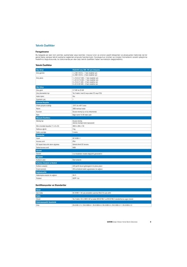 Eaton Green Motion Home Elektrikli Araç Ev Ac Şarj Istasyonu 22 Kw Kablolu 22 KW