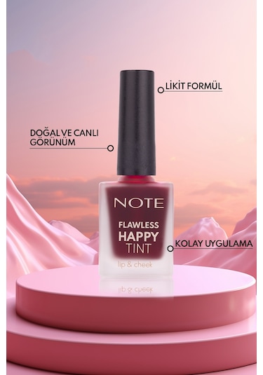 Note Cosmetics Flawless Happy Tint Lip & Cheek 02 Wild Cherry