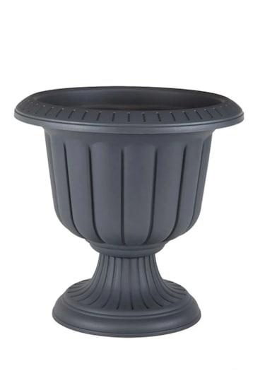 Nergis Dekoratif 6 Lt Antrasit Renk Ayaklı Saksı
