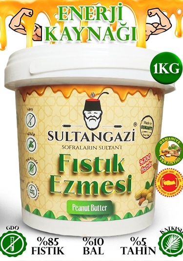 Sultangazi Fıstık Ezmesi Ballı 1 KG