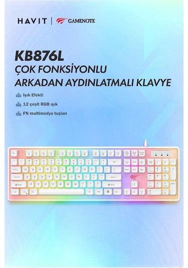 Havit Gamenote KB876L Oyuncu Klavyesi