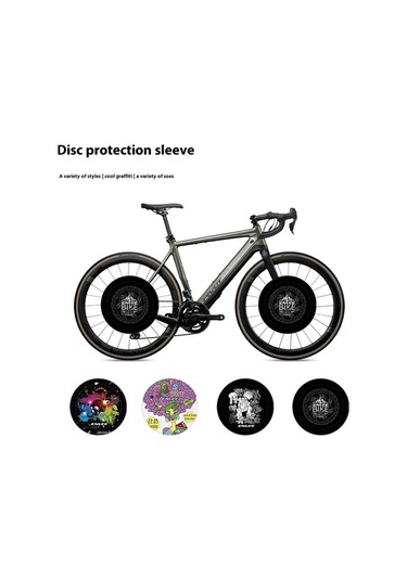 Ebitda Enlee E22128 Dağ Bisikleti Disk Fren Kapağı Anti Aşırı Püskürtme Kalkanı - Kafatası Çok Renkli Çok Renkli