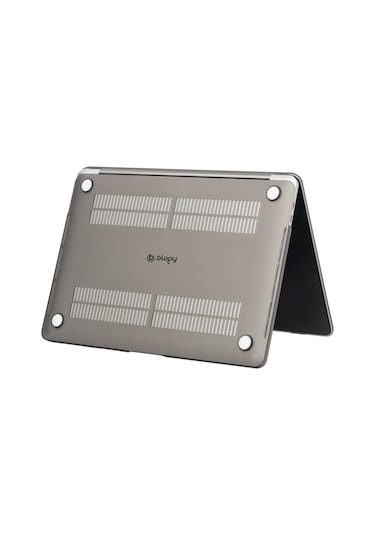 Blogy Apple Uyumlu MacBook Pro 16.2 İnç Crystal Fit Kılıf Gri