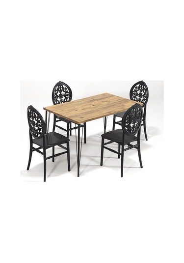 Nero / Venüs Mutfak Masa Takımı -Siyah