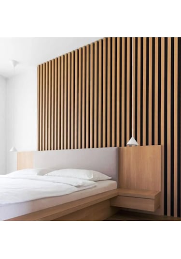 Winpanel Dekoratif Ahşap Duvar Paneli Bambu Rengi 60x240 CM