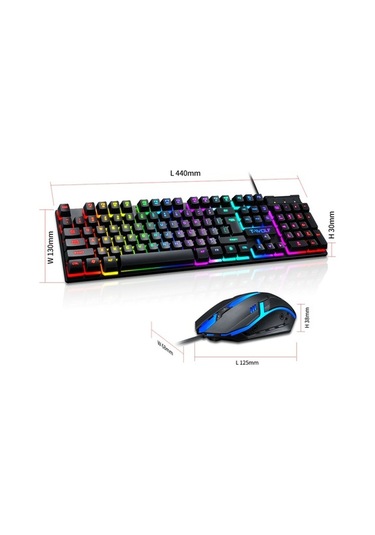 Didadodo Tf200 Usb Kablolu Oyun Klavyesi Ve Fare Seti Optik
