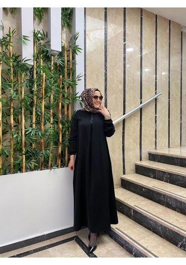 Taşlı Elbise Siyah