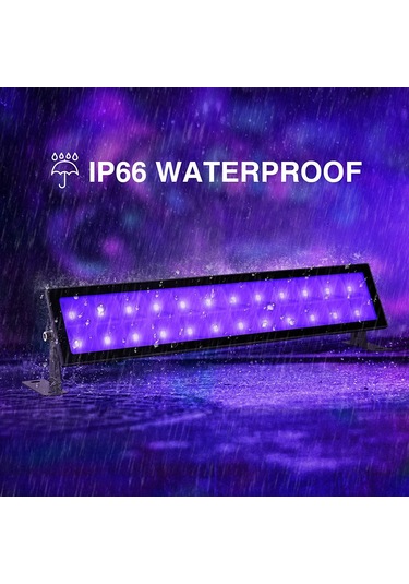 Uv Işık Çubuğu Otomatik Mor Işık Lamba Parti Disko Dekorasyon Işık Uv 385-405nm Çok Renkli