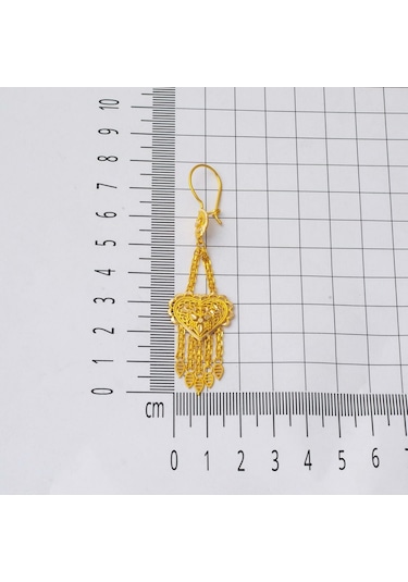 14 Ayar Sallantılı Hint İşi Altın Küpe Kpsc14k30851