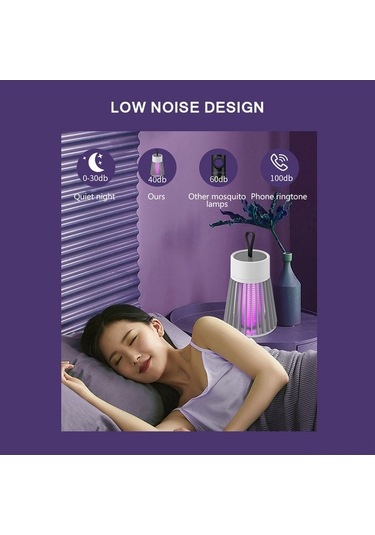 Ulzyvf Ve Usb Tuzağı Taşınabilir Sivrisinek Sessiz Şarjlı Reedark Öldürme Ofis İle İçin Güçlü Ev Ağı 360 - Xw