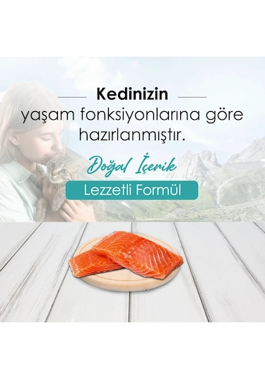 Bonnie Somonlu Yetişkin Kedi Maması 3 x 1500 G