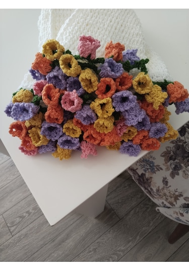 Lale Buket Battaniye Çok Renkli