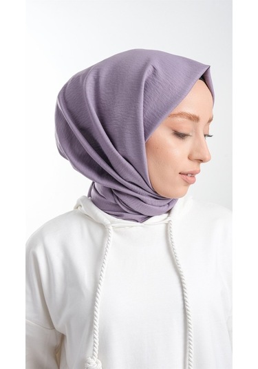 Hürrem Bone 202105_28 Pamuk Düz Klasik Caz Şal Lila