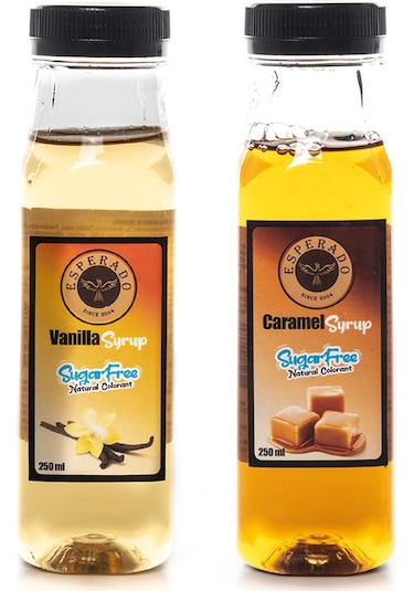 Esperado Şekersiz Vanilya + Karamel Şurubu 2 x 250 ML